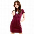 Rhinestone Trim Dress 1