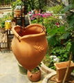 Red pottery flower pot 2