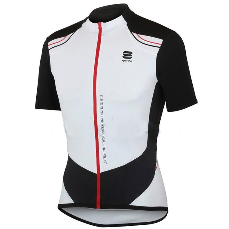 SPORTFUL Sprint cycling Short Sleeve Jersey white-black