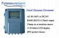 Fixed ultrasonic flow meter