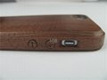 Apple iPhone 5S 5G Handmade Genuine Walnut Wood With Button Wooden Case Cover  5