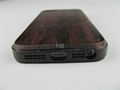 Apple iPhone 5S Handmade Genuine Wenge Wood With Button Wooden Case Cover  3