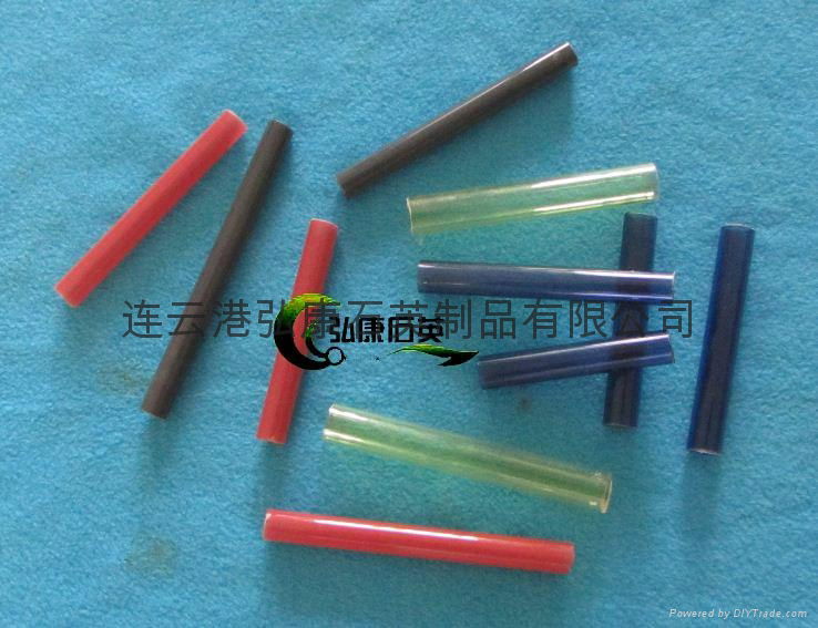 black quartz tube, quartz tube red, yellow, gray, blue quartz tube 2