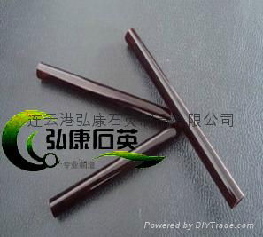 Red quartz tubes，quartz glass tubes