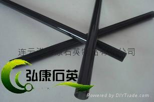 black quartz tubes，Black quartz glass tubing