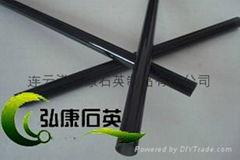 black quartz tubes，Black quartz glass tubing