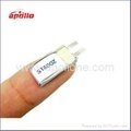  	the smallest li-polymer battery 3.7V with the size 2*8*15mm on sale 2