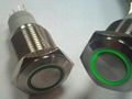 LED stainless steel push button switch