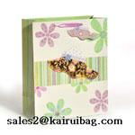 3D Laser Hat Flower Shopping Paper Bag KR091-3