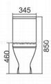 Close coupled toilet 2