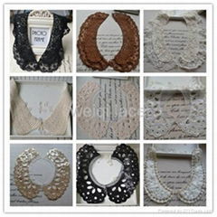 Lace collar lace trimmimg