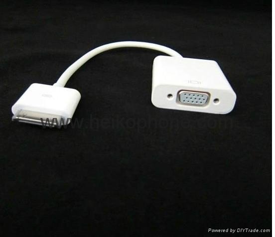 for ipad iphone Dock Connector to VGA Adapter