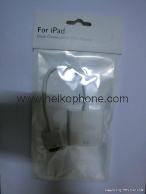for ipad iphone Dock Connector to VGA Adapter 2