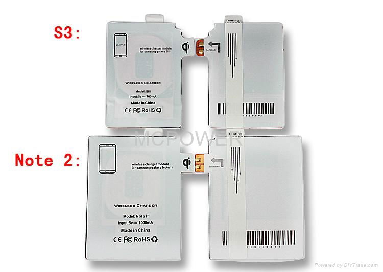 Qi Wireless Charger Charging Receiver for SAMSUNG i9300 GALAXY S3 Note II 