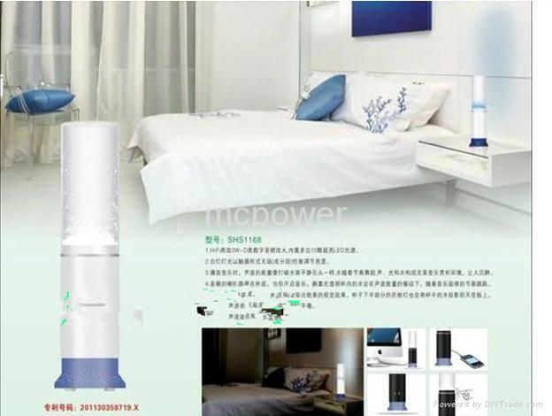 LED Water Speaker Portable Speaker Touch Sensor LED Table Lamp With Mini Speaker 4