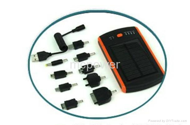 Portable Solar Charger 6000mAh Mobile Power Bank Dual USB Output Fast Charging 3