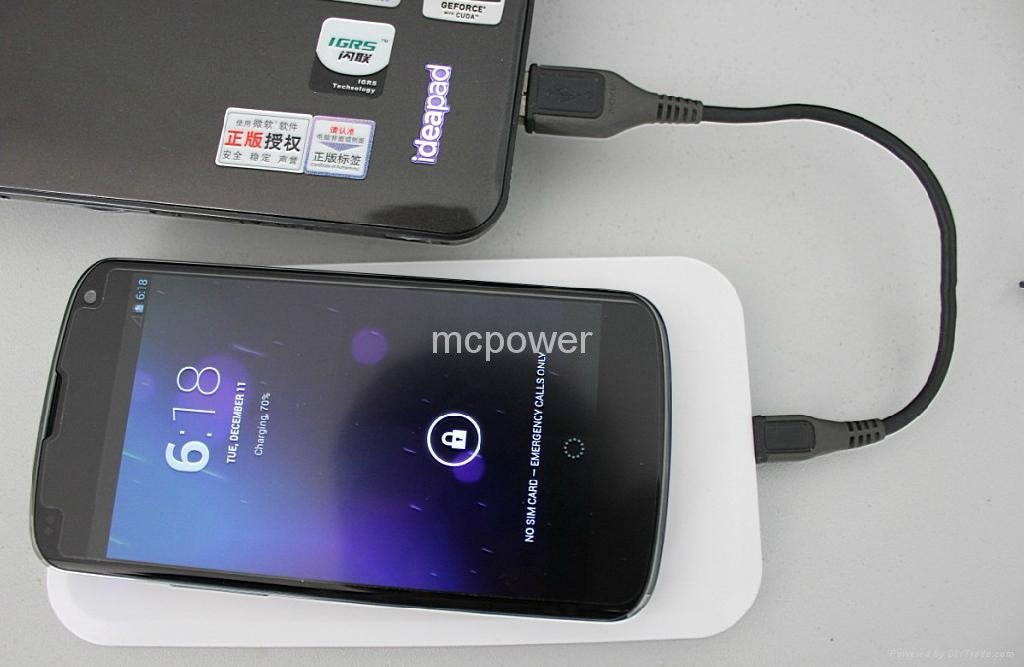 5V USB QI Wireless Charger QI Pad + QI Receiver for SAMSUNG GALAXY S3 Note2 