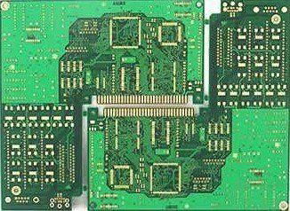 Six-layer PCB with plated gold, network products PCB