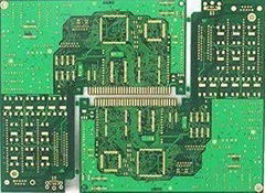 Six-layer PCB with plated gold, network products PCB