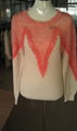 Ladies' Fashion Jacquard  Pullover