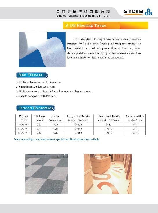  Fiberglass Flooring Tissue
