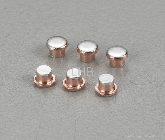 Tri-layer stamping contacts