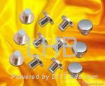 Rivet type contacts