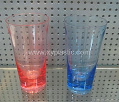 transparent clear plastic cup