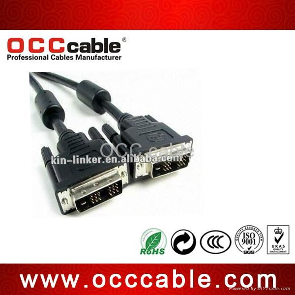 Professional cable manufacturer for LCD monitor cable 6ft DVI -DVI cable 