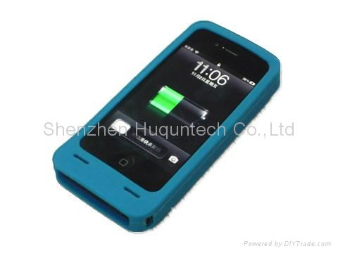 1200mah portable sillicon solar iphone case