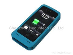 1200mah portable sillicon solar iphone case