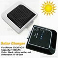 portable solar charger backup battery for iphone4