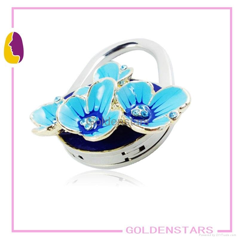  See larger image Free Shipping Hot selling Fashion Mix Color Flower Bag Hanger 