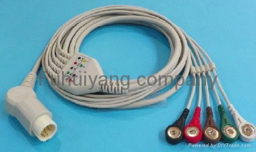 Sell One-piece series ECG cable and leads