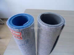 PVC waterproof membranes with double-sided fibre 