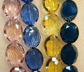 oval Chinese cut crystal beads wholeasle