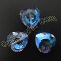 heart Chinese cut crystal beads