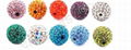 clay rhinestone shamballa beads