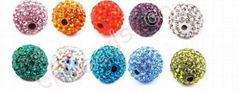 clay rhinestone shamballa beads wholesale from China beads factory