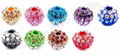 gradual change rhinestone shamballa beads wholesale from China beads factory 1