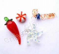 handmade Christmas gifts glass charms wholesale from China beads factory