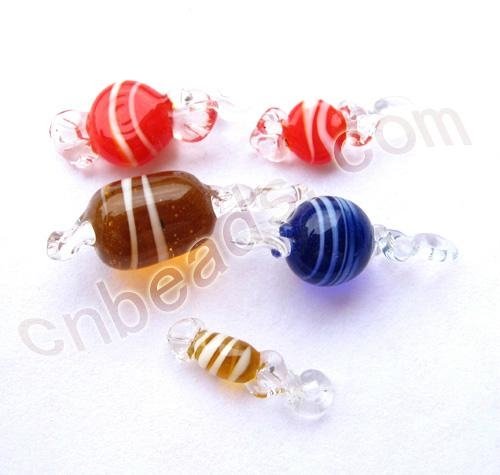 handmade candy glass charms for Christmas wholesale from China beads factory