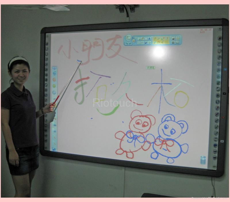 cheap Infrared 2 points Touch Interactive smart Whiteboard from Riotouch factory