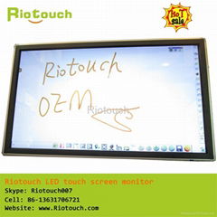 China Riotouch infrared multi touch screen monitor for teaching or advertising