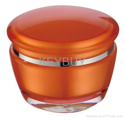 Mushroom acrylic cream cosmetic jar 