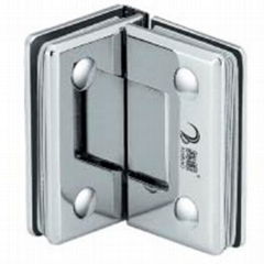 Square bevel 90 ° entire copper bathroom glass clamp