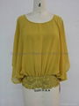 Ladies new design fashion  baggy blouse 1