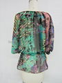 hotselling ladies fashion print tops 2