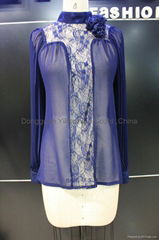 beautiful ladies fashion lace   blouse