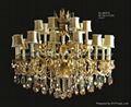 KL-8275 Modern clothe cover crystal chandeliers 1